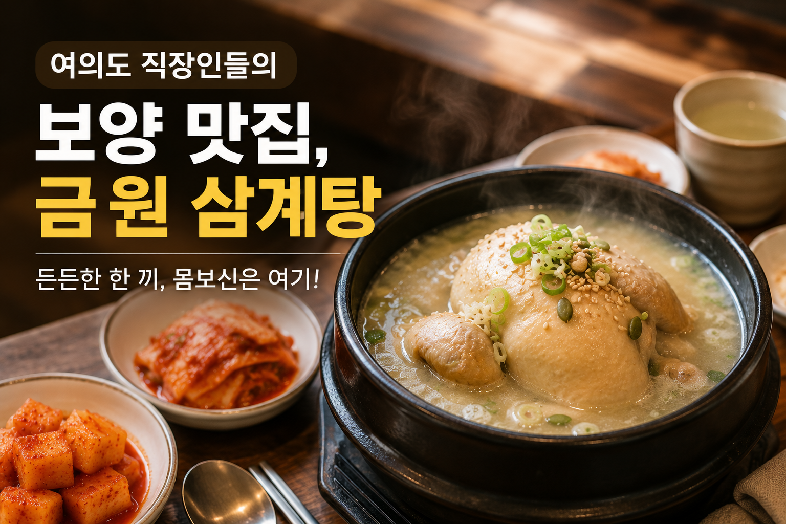 여의도 직장인들의 보양 맛집, 금원 삼계탕