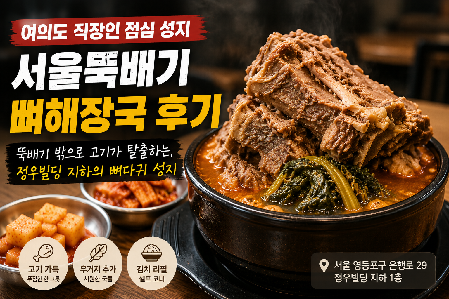 여의도 서울뚝배기 뼈해장국 후기